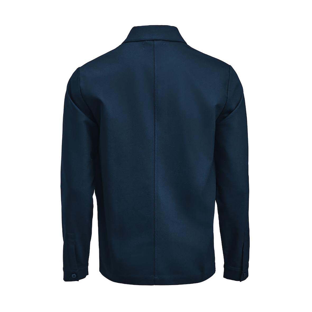 Mörkblå overshirt från J.Harvest & Frost med ficka på bröstet, storlek XXS