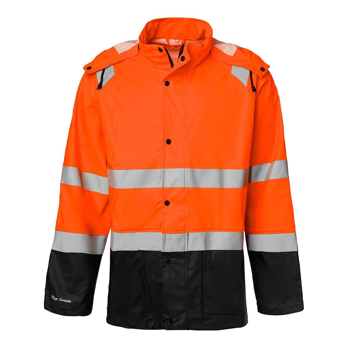 Regnjacka Top Swede 180 Varselorange/Svart