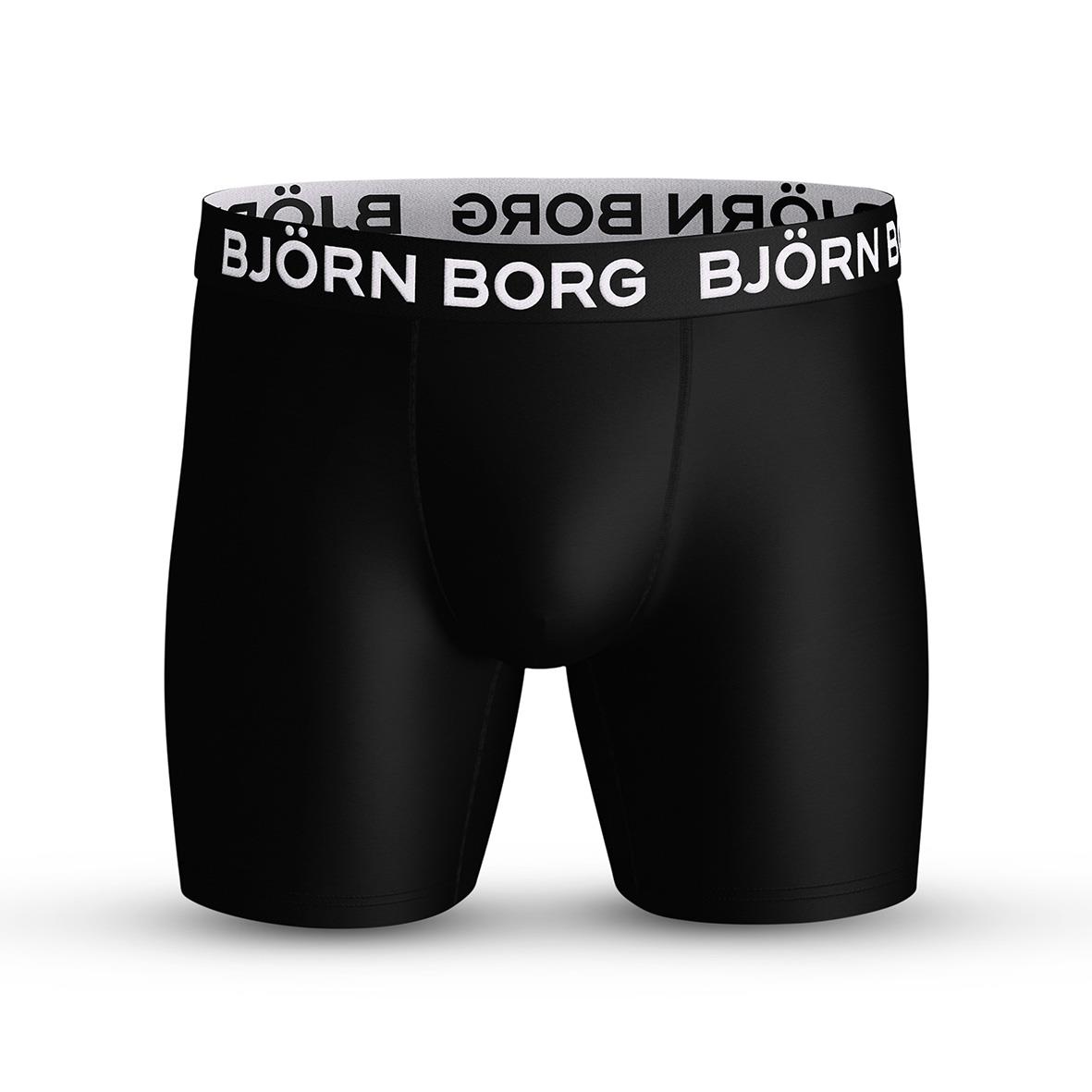 Svarta boxerkalsonger från Björn Borg i storlek 2XL med vit logg på midjan