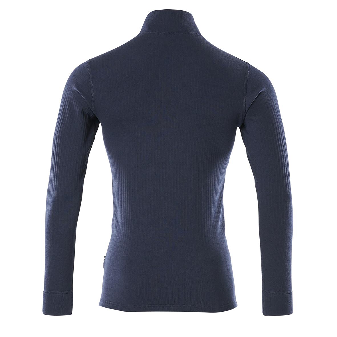 Mörkblå funktionsunderställströja från Mascot 2XL sett bakifrån