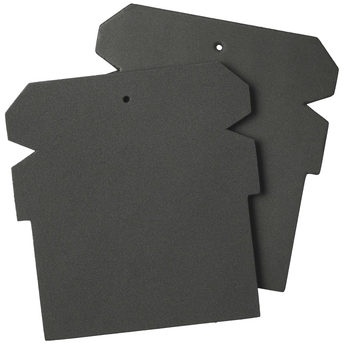 Svarta knäskydd i storlek one size av plast eller skum