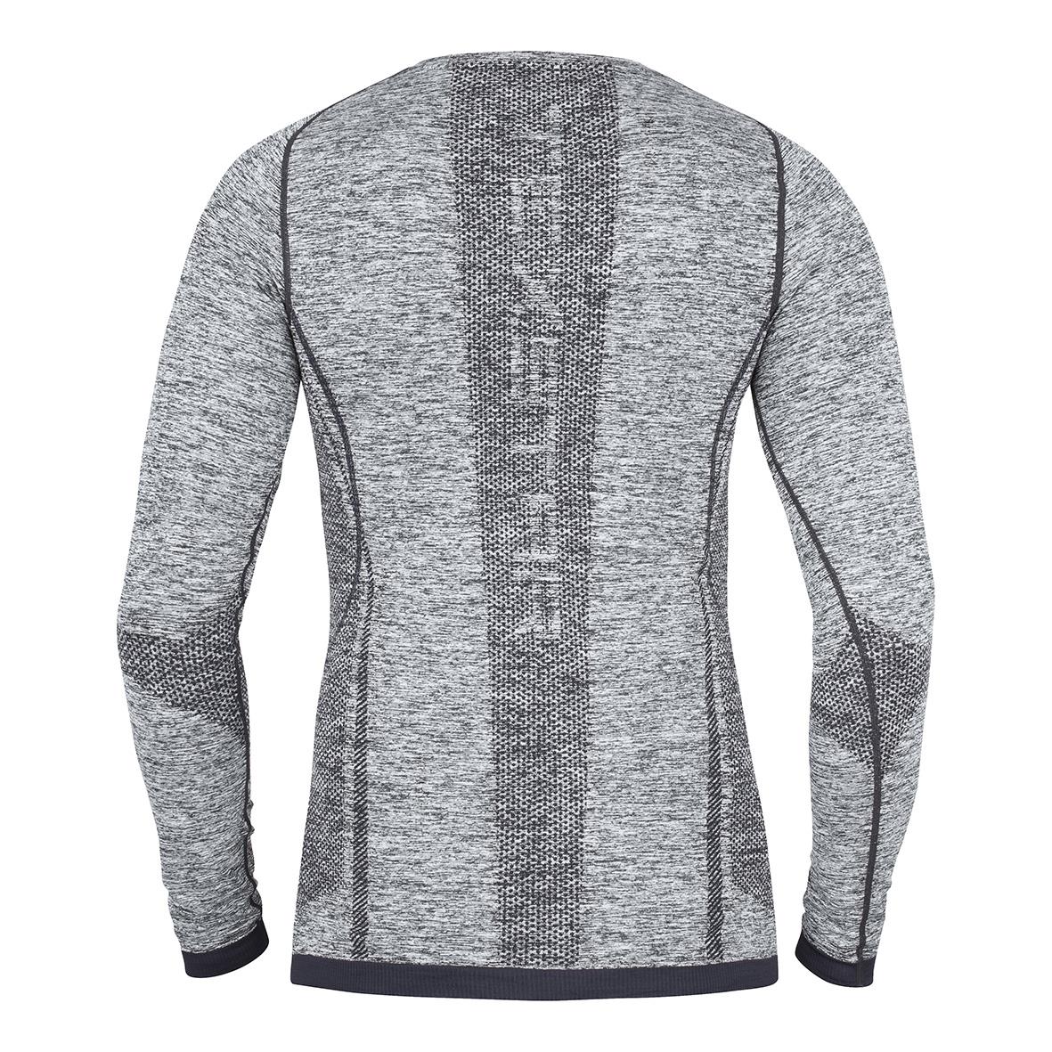 Grå underställströja Texstar US01 Bambu för 2XS-XS med långärmad design och kontrastsömmar