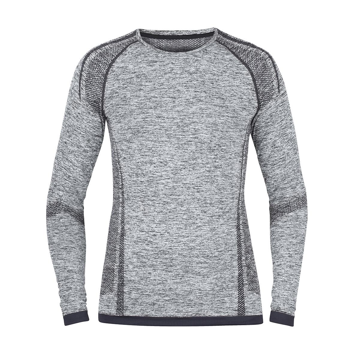 Grå underställströja Texstar US01 Bambu i storlek 2XL-3XL