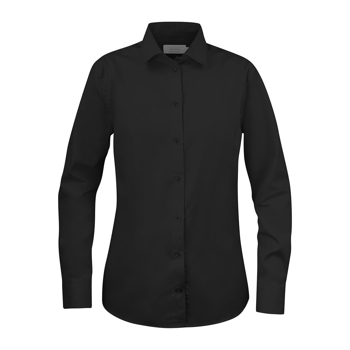 Svart långärmad skjorta i XS-storlek från Texstar WS26