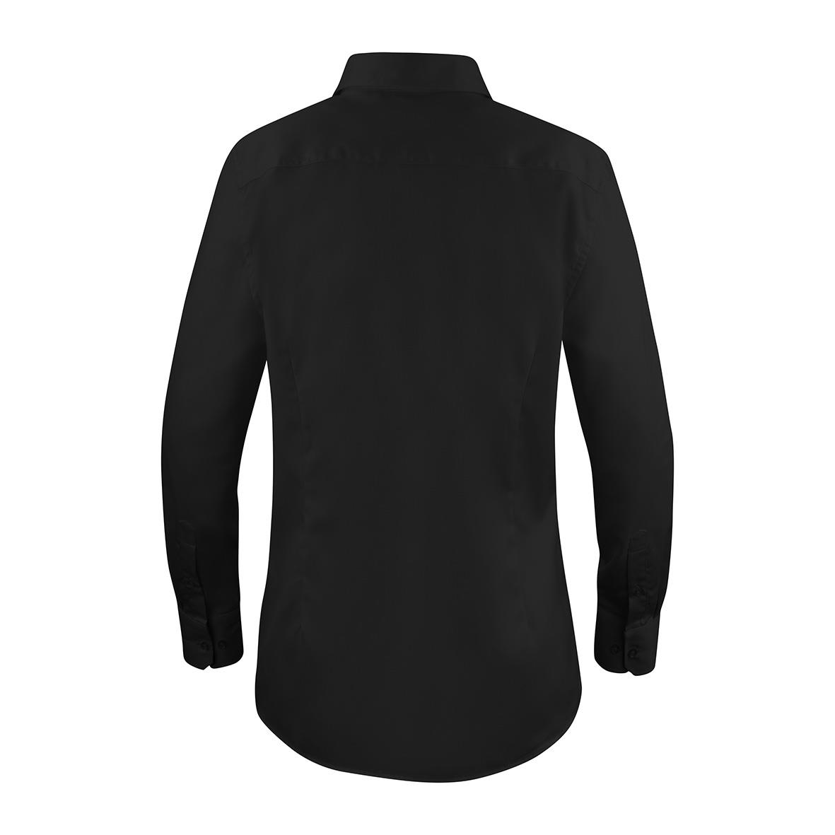 Svart skjorta Texstar WS26 XS sett bakifrån