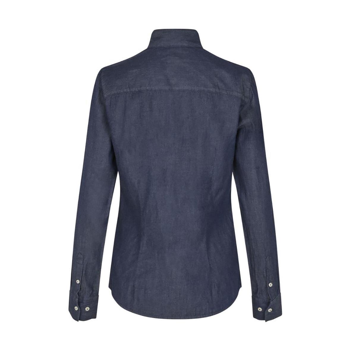 Mörkblå denimskjorta för dam från Seven Seas SS770 i storlek L