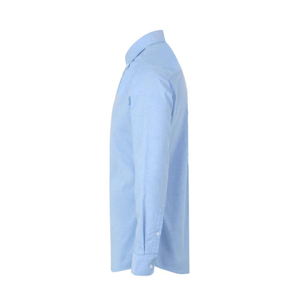 Ljusblå skjorta Seven Seas S61 Oxford Slim i storlek S visad från sidan