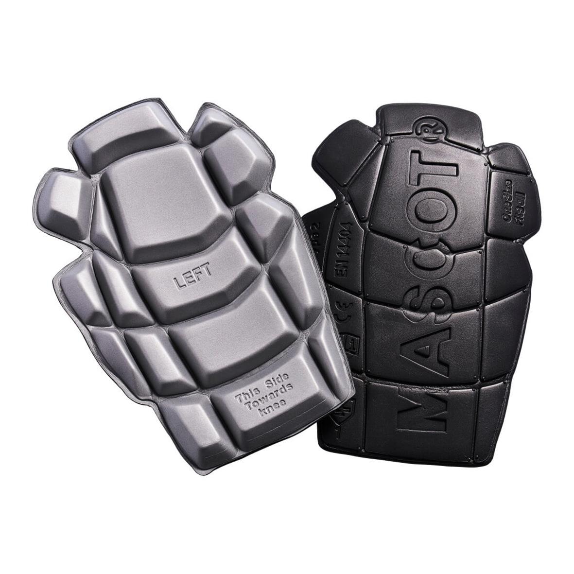 Ergonomiska knäskydd från Mascot i grå och svart färg
