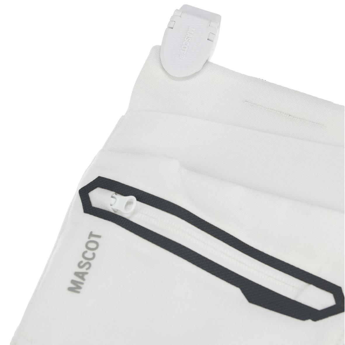 Vit hängficka Mascot 22950-012 med dragkedja och dragkedjeslås