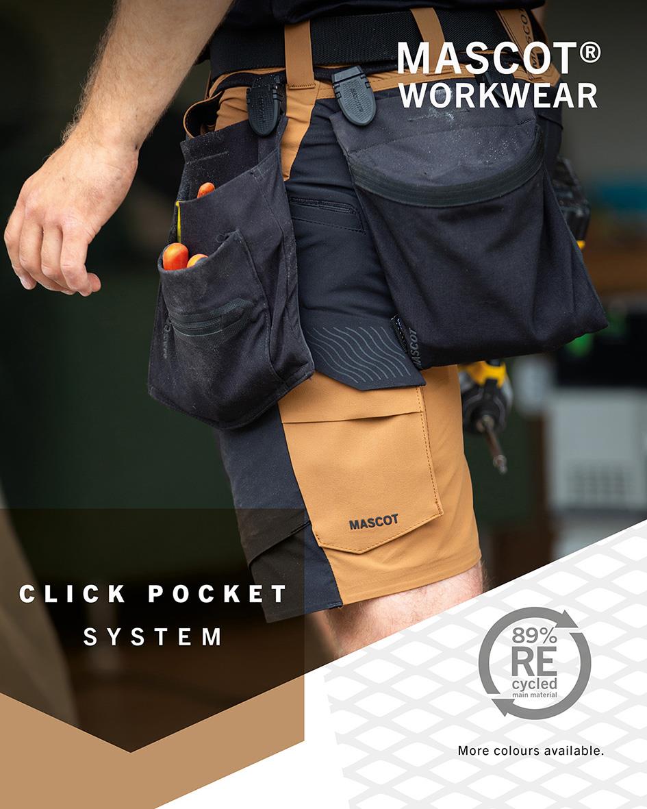 Hängfickor Mascot 22950-012 Stengrå med flera fickor för verktyg och småsaker