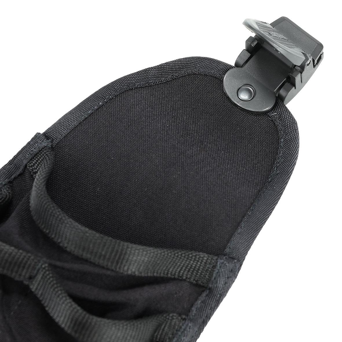 Svart hängficka för bälte med clip och förvaringsutrymme