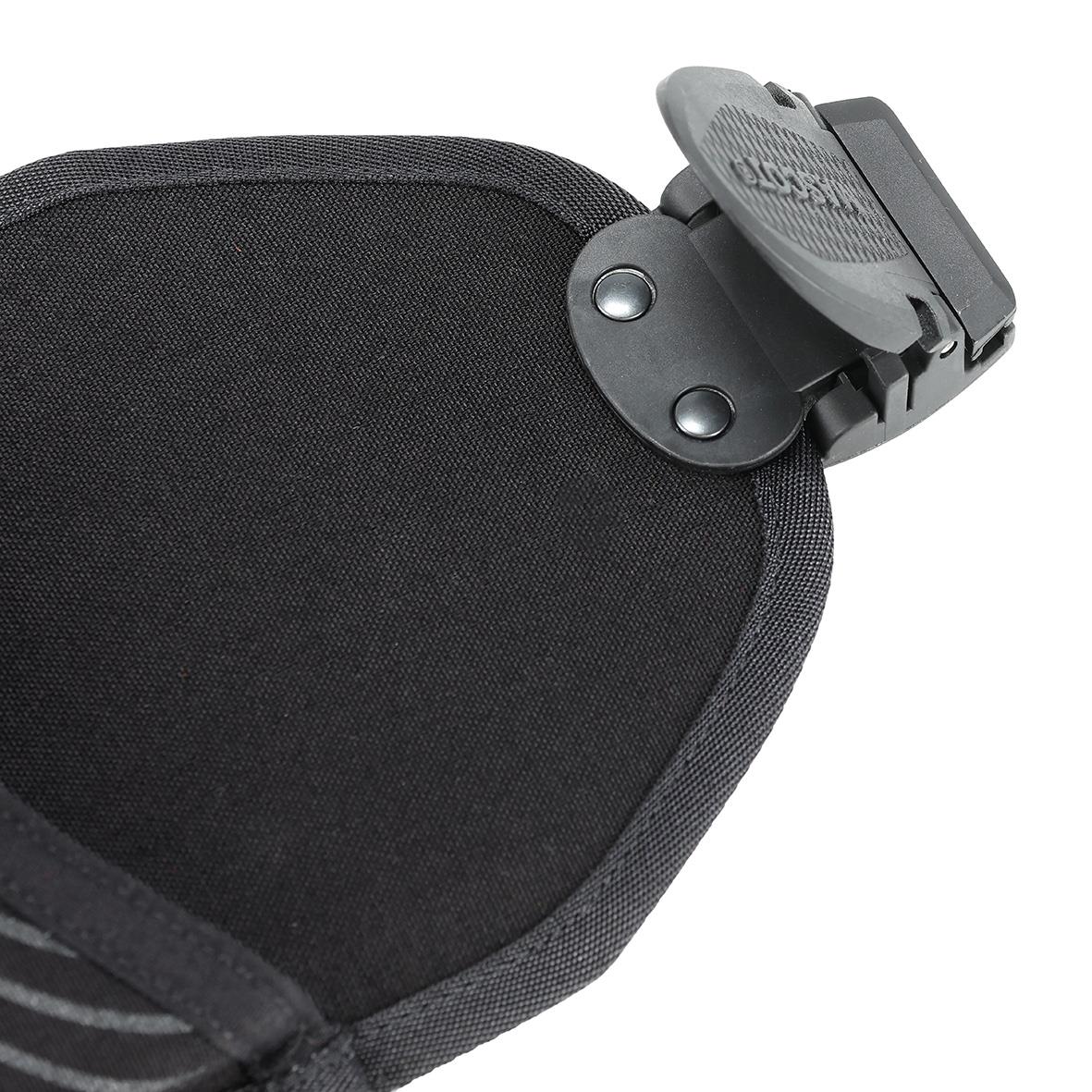 Svart hängficka för cykel eller väska med clip och justerbar rem