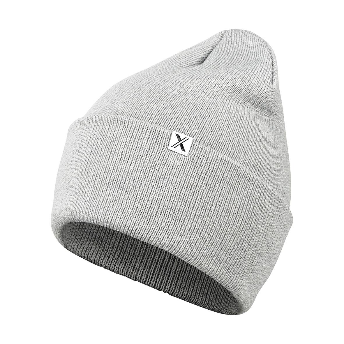 Ljusgrå mössa Texstar AC21 One Size med svart logo