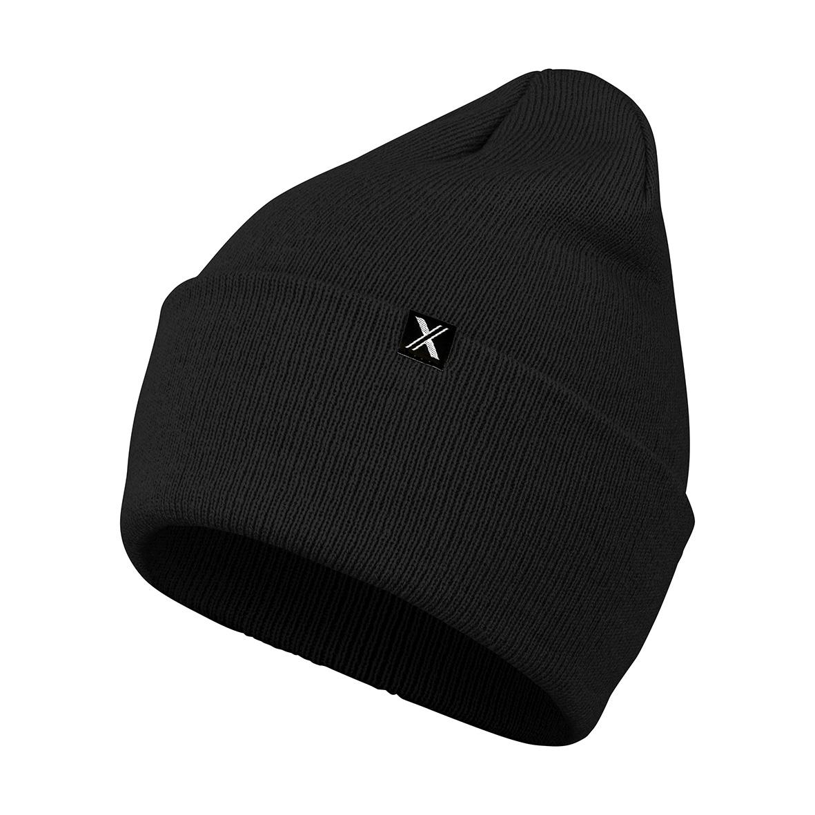 Svart mössa Texstar AC21 One Size med liten X-logga