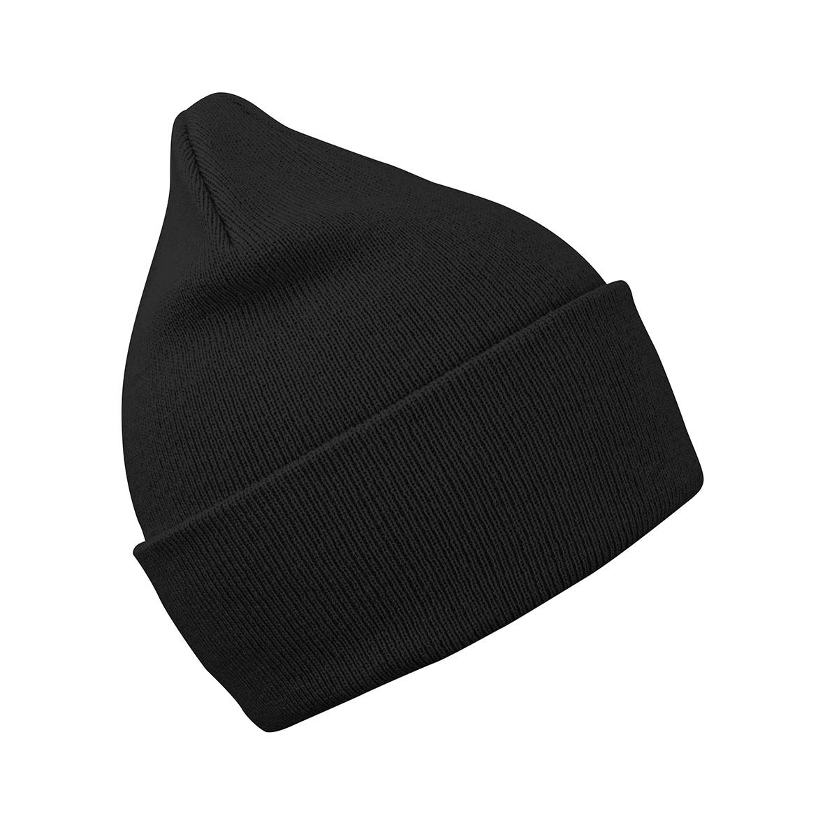 Svart mössa Texstar AC21 One Size i stickad design