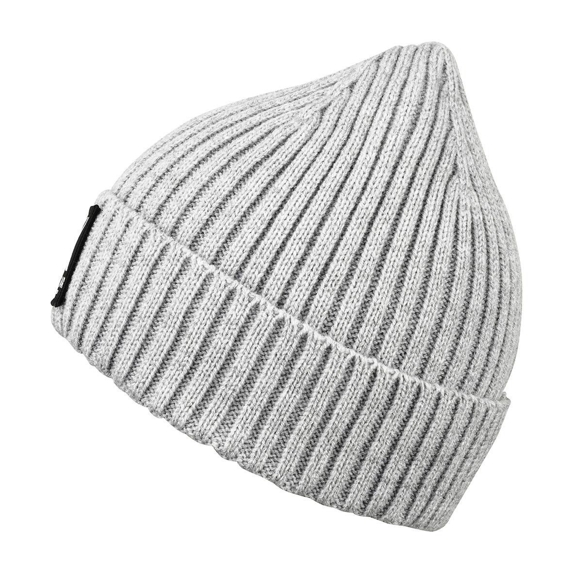 Ljusgrå mössa Texstar AC20 i ribbstickad design, one size