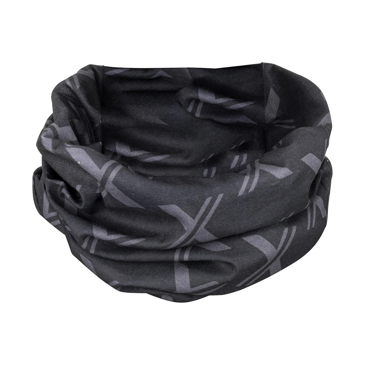 Svart halsvärmare Texstar AS01 i one size med geometriskt mönster