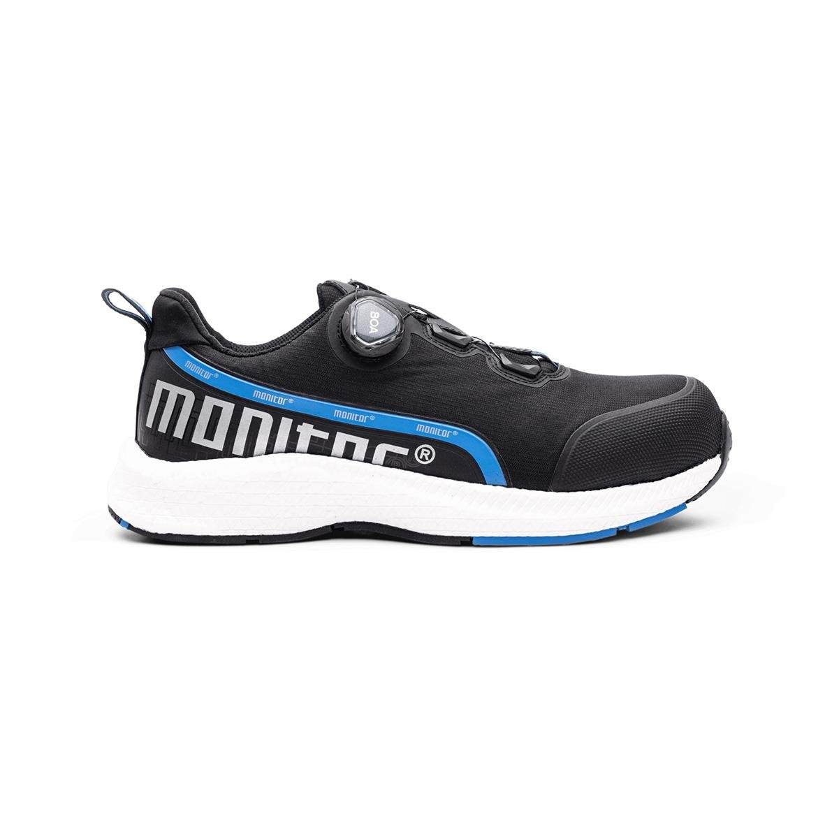 Svart skyddssko 100650 S3 Paradox E i storlek 37 med blå detaljer