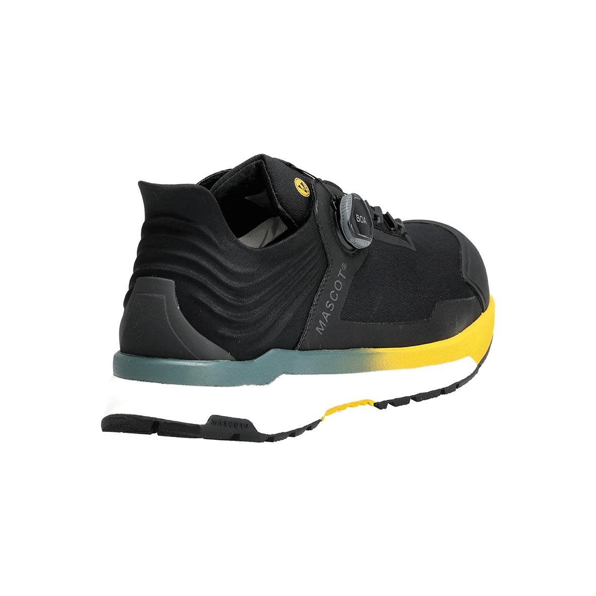 Svart skyddssko Mascot F1680-704 Boa i storlek 39 med gul och grå detalj