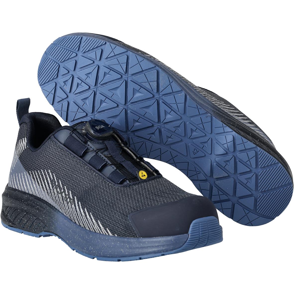 Skyddssko Mascot F1601-909 S1PS Boa Mörk Marin 36 med svart och blå design och gummisula