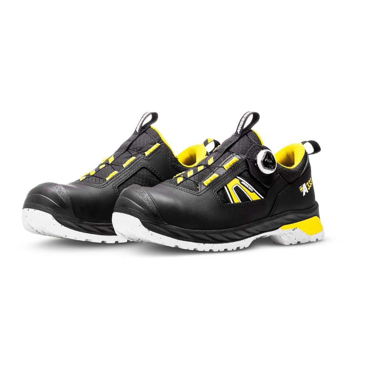 Skyddssko Arbesko A333 Boa i svart och gult med robust sula