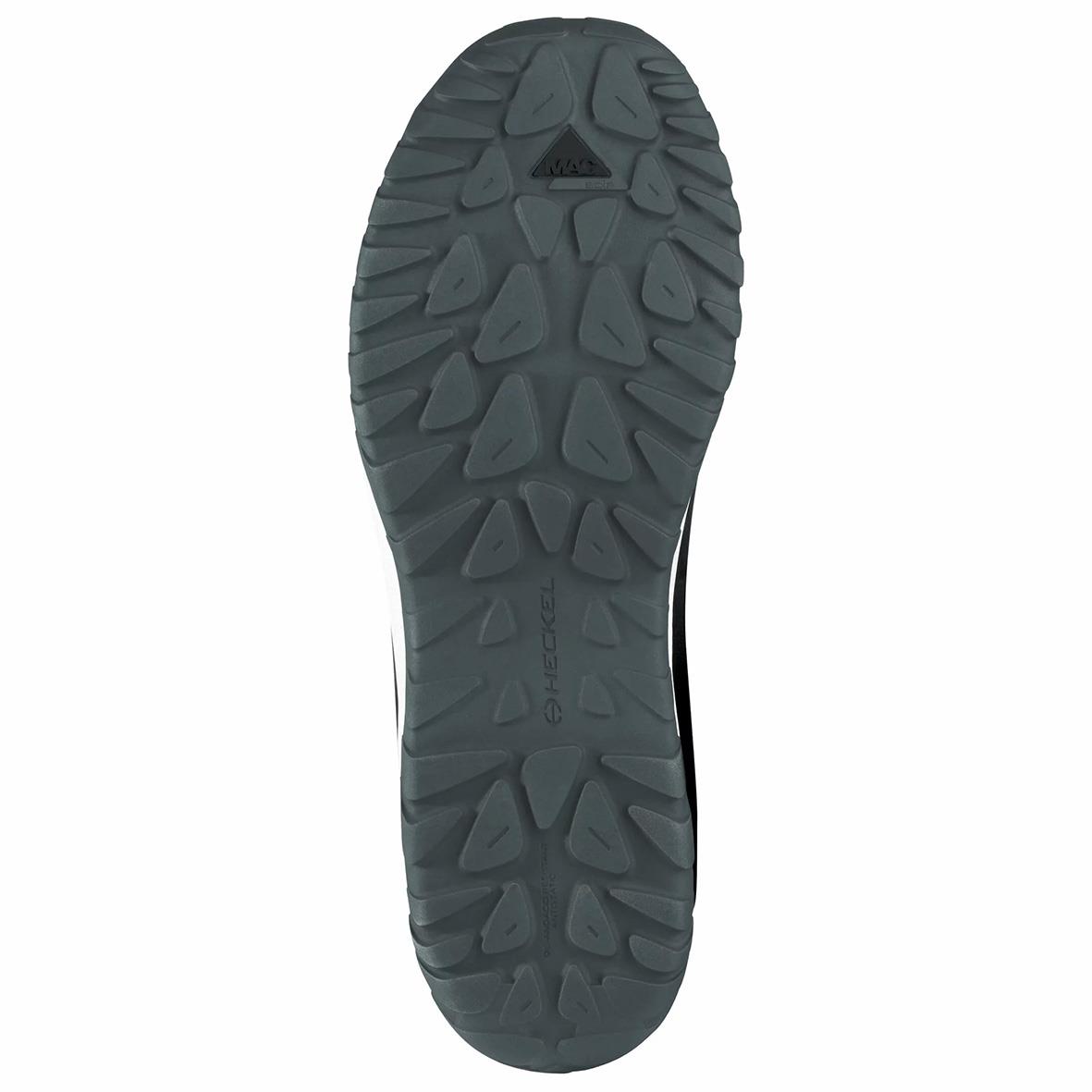 Skyddssko Heckel MS 100 S1PL i storlek 48 sett uppifrån med gummisula