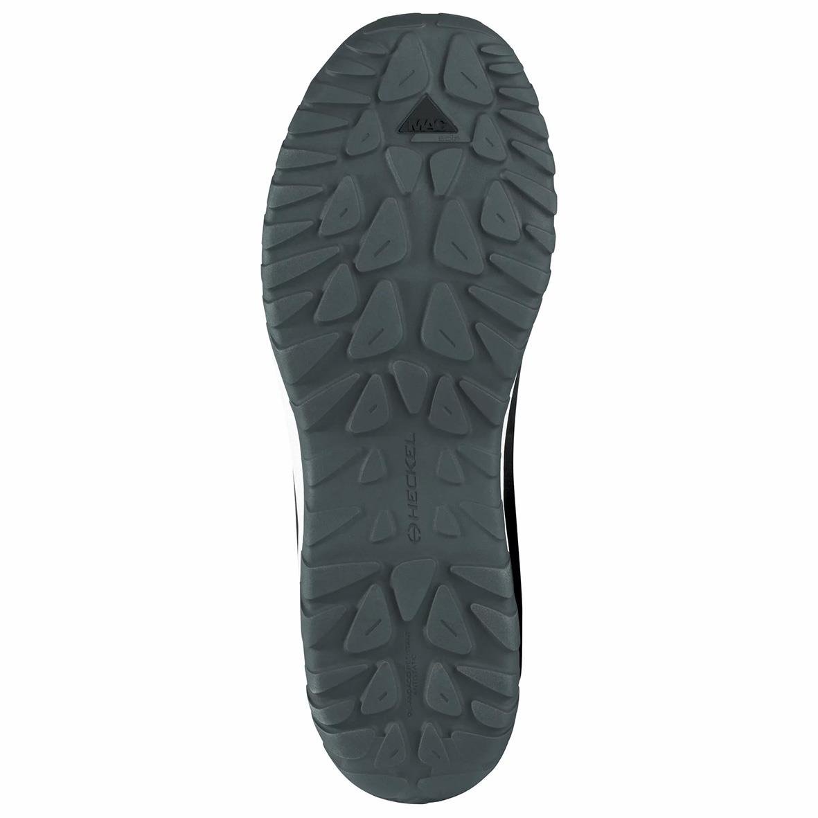 Skyddssko Heckel MS 100 S1PL i storlek 48 sett uppifrån med gummisula