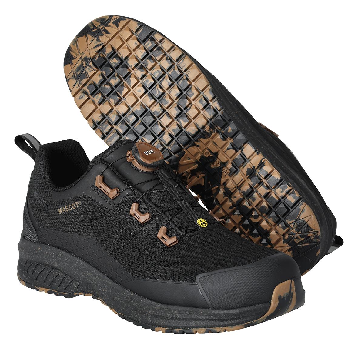 Svart skyddssko Mascot F1603 S7S Boa Herr storlek 42 med slitstark sula