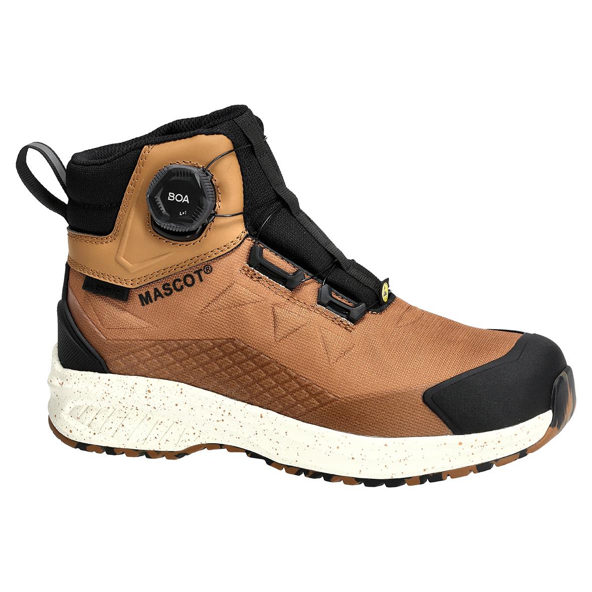 Skyddskänga Mascot F1602-702 Dam Nötbrun 40 med svart och brun design, robust sula och skyddande tåhätta