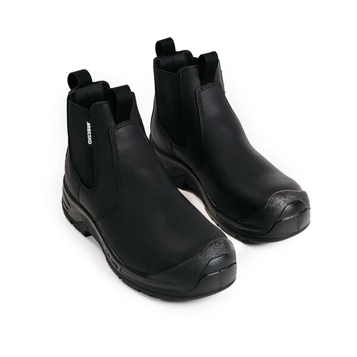 Svarta skyddskängor Arbesko 532 Chelsea Pro i storlek 35