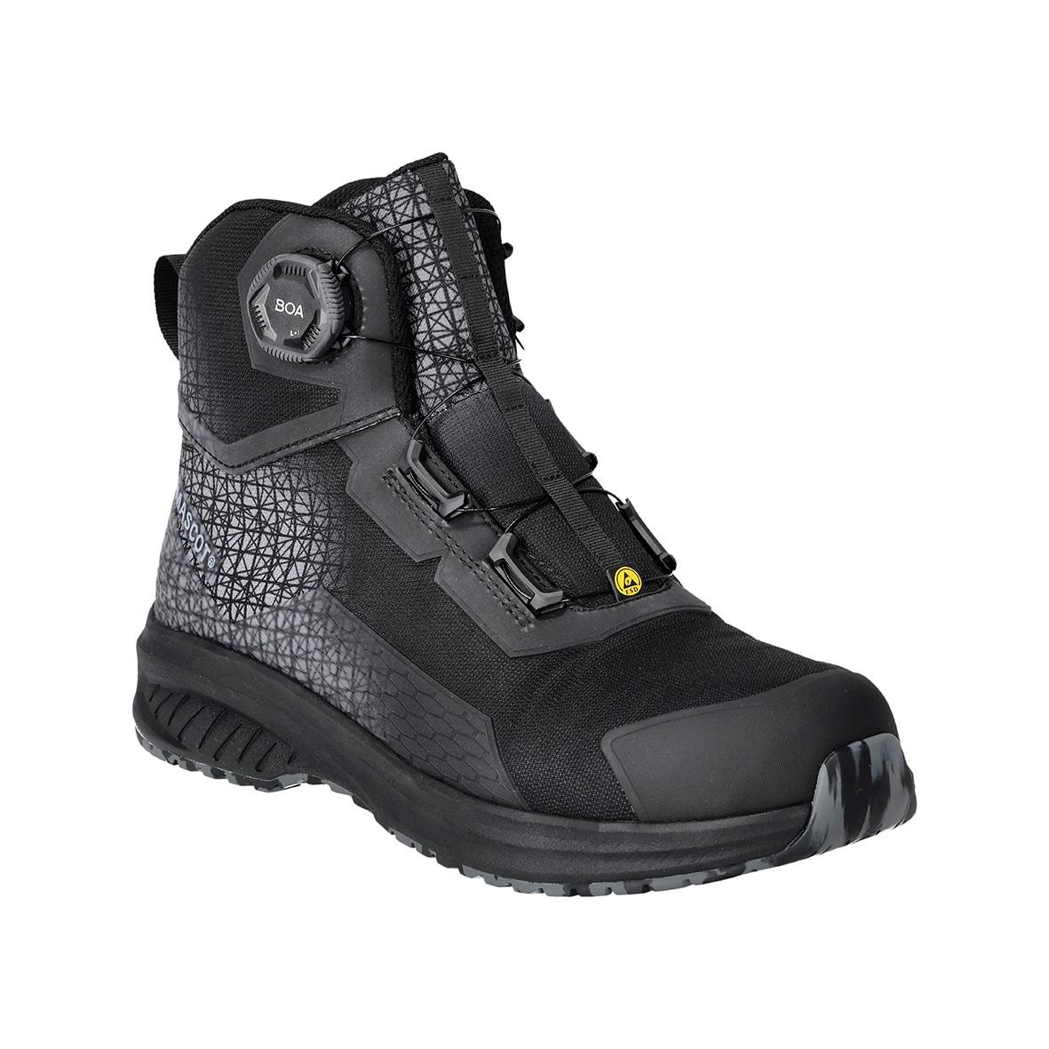 Svart skyddskänga Mascot F1502-909 S3S BOA med snörlås och robust sula