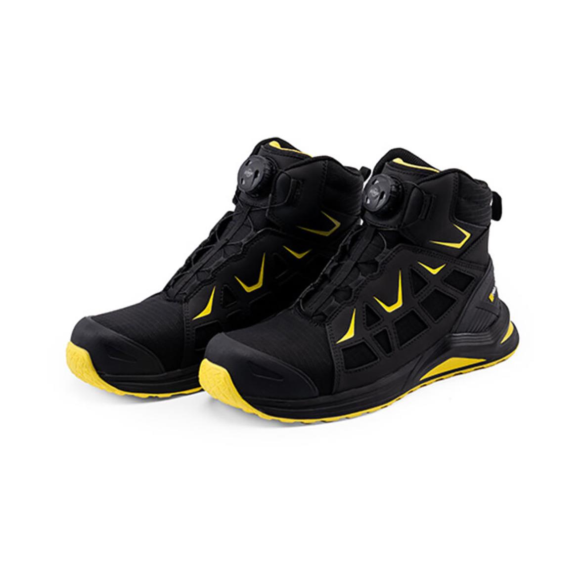 Skyddskänga Projob 9517 Oryx Mid S3S BOA svart/gul, robust arbets- och säkerhetskänga