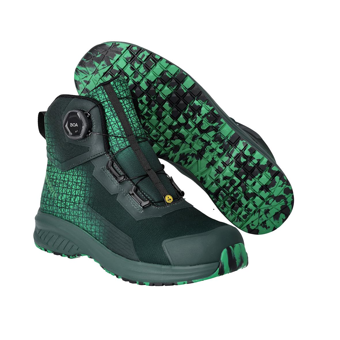 Skyddskänga Mascot F1502-909 S3S-BOA Grön/Gräsgrön 44 med grönt och svart mönster