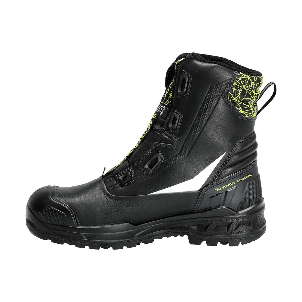 Svart skyddskänga Mascot F1301 S7S BOA med snörning och robust sula