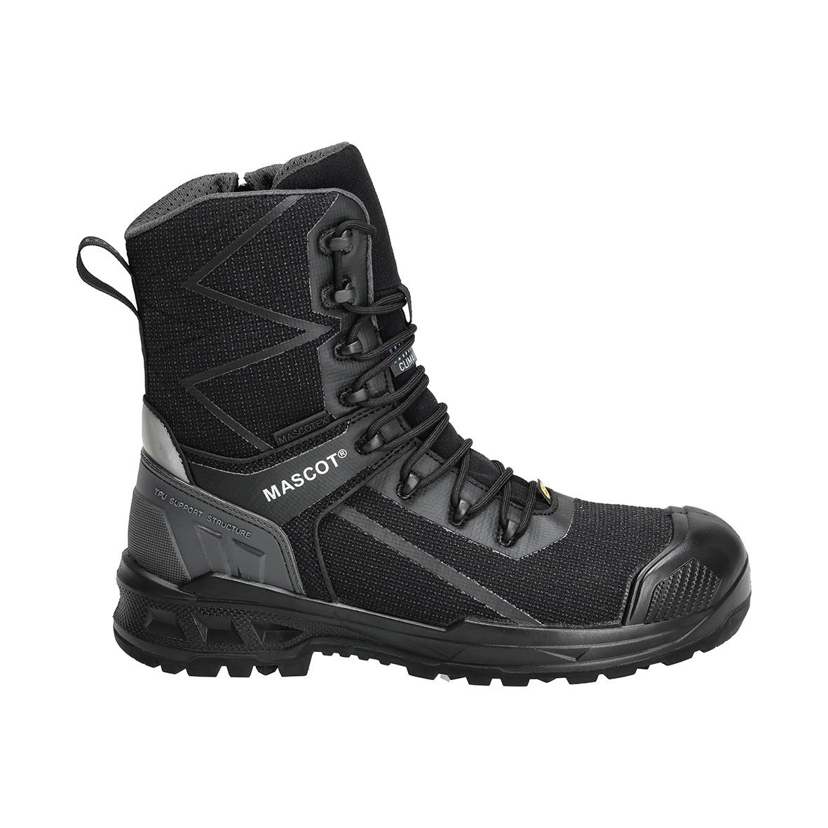 Svart skyddskänga Mascot F1106 S7S med snörning och robust sula, storlek 42