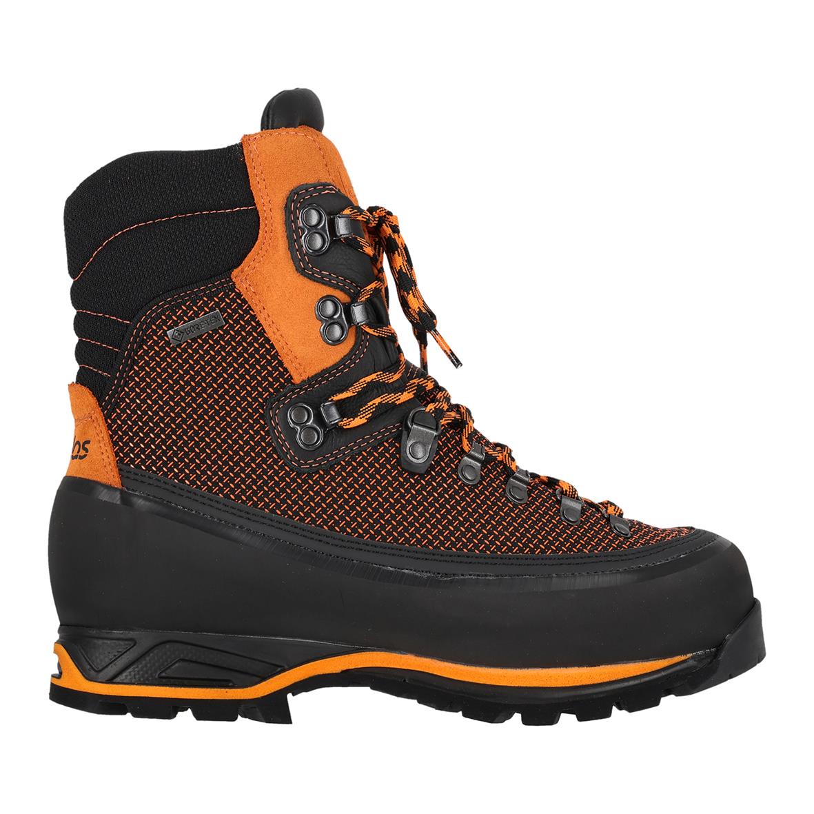 Sågskyddskänga Jalas 1988 GTX i svart och orange med robust sula och snörning