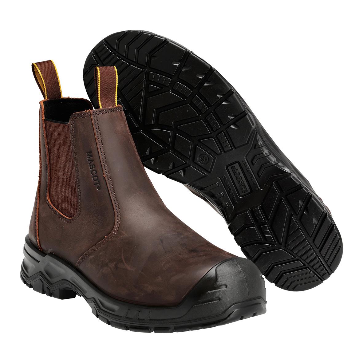 Skyddskänga Mascot F1000-715 S3S i mörkbrun och svart med robust sula
