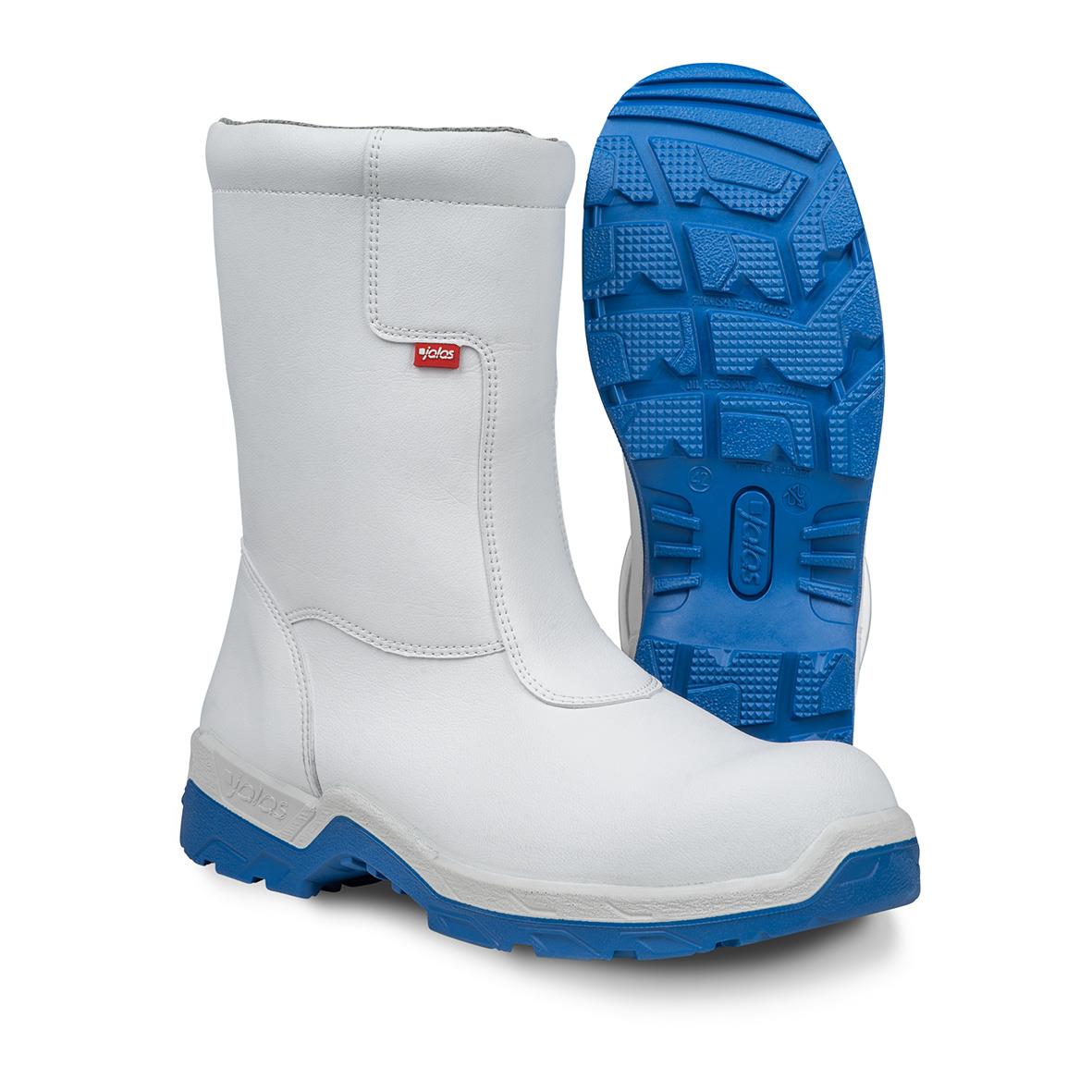 Vit skyddsstövel Jalas 1440 Clean i storlek 36 med blå yttersula