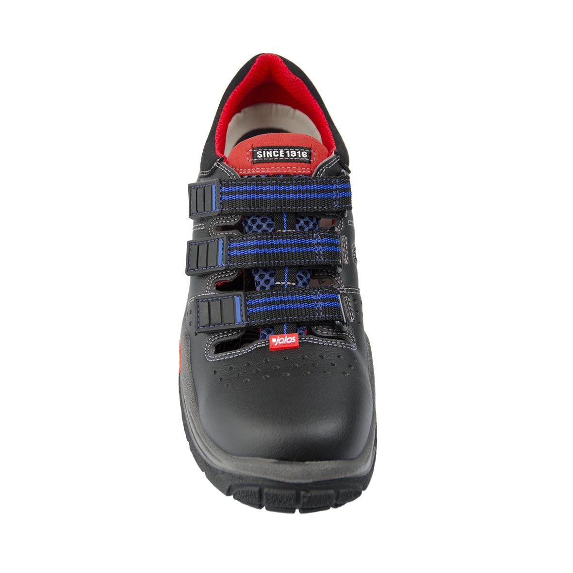 Skyddssandal Jalas 3800R Respiro i storlek 36 med svart och rött design