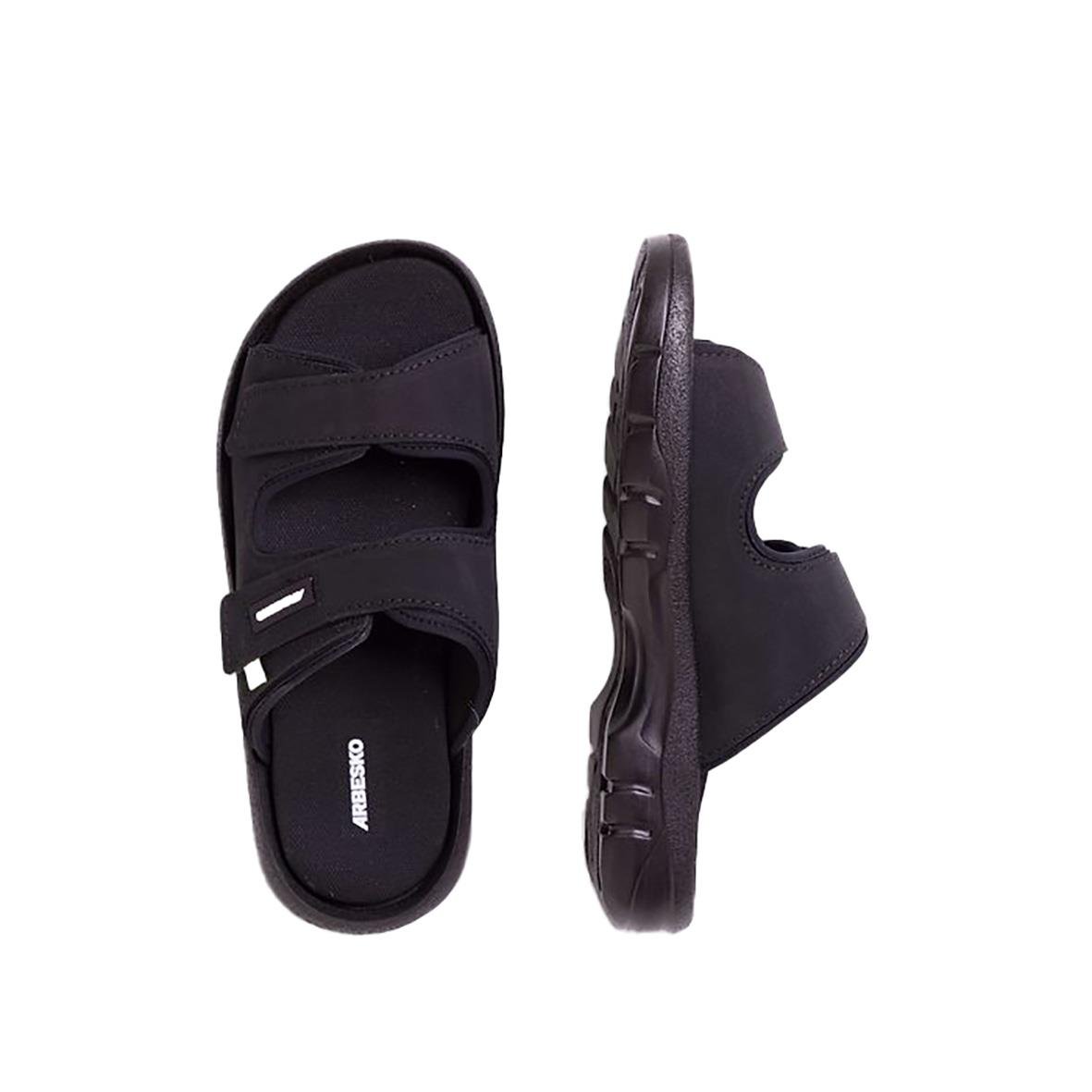 Arbesko 1387 yrkessandaler i läder i storlek 38, svarta med två band