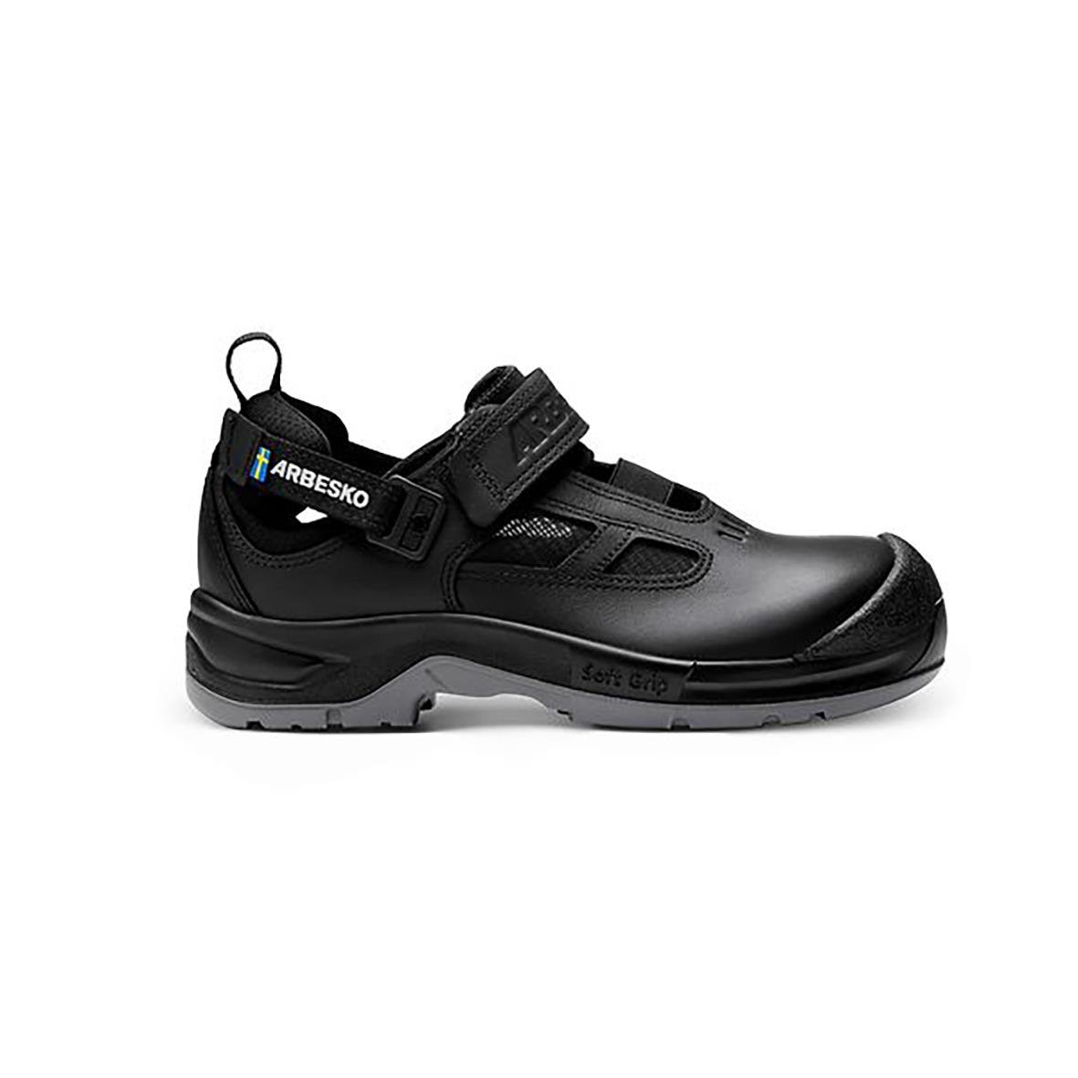 Svart skyddssandal Arbesko Svartå 411 ESD i storlek 39