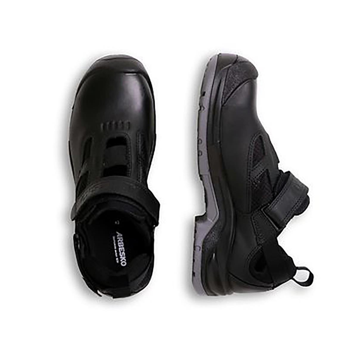 Svarta skyddssandaler Arbesko Svartå 411 ESD för arbetsmiljö