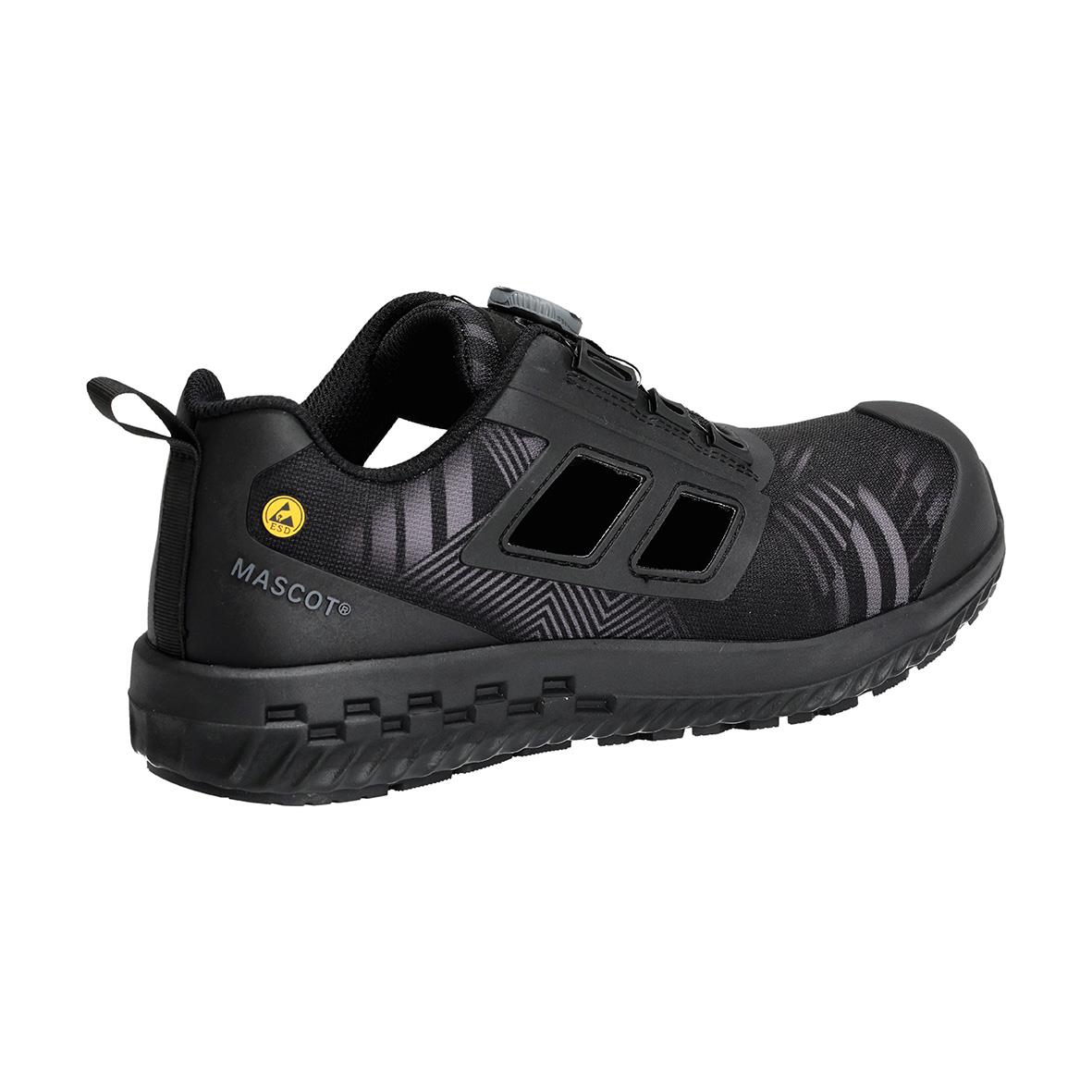 Svart skyddssandal för dam i storlek 38 med robust sula och mesh-överdel