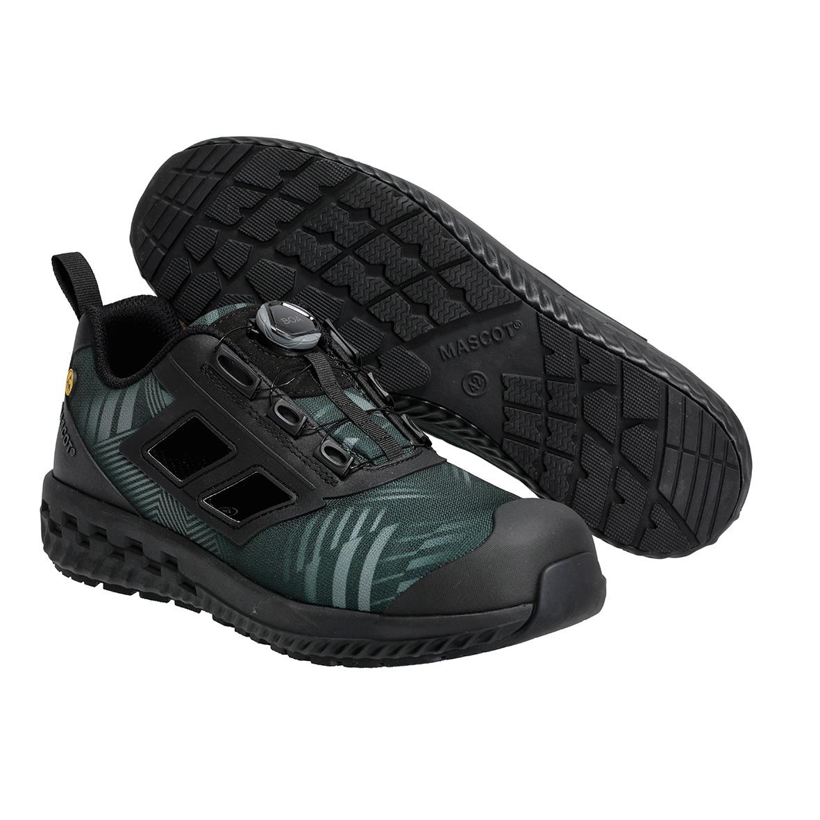 Skyddssandaler Mascot F0651-704 Dam Skogsgrön/Svart 36, slitstark och bekväm arbetsko i grönt och svart