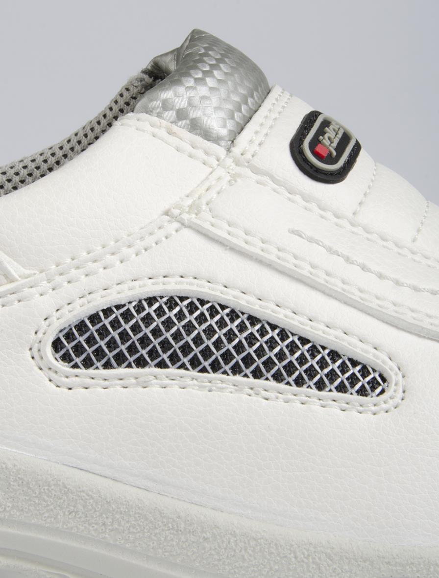 Vit skyddssandal Jalas 5012 med meshdetalj och stl 37