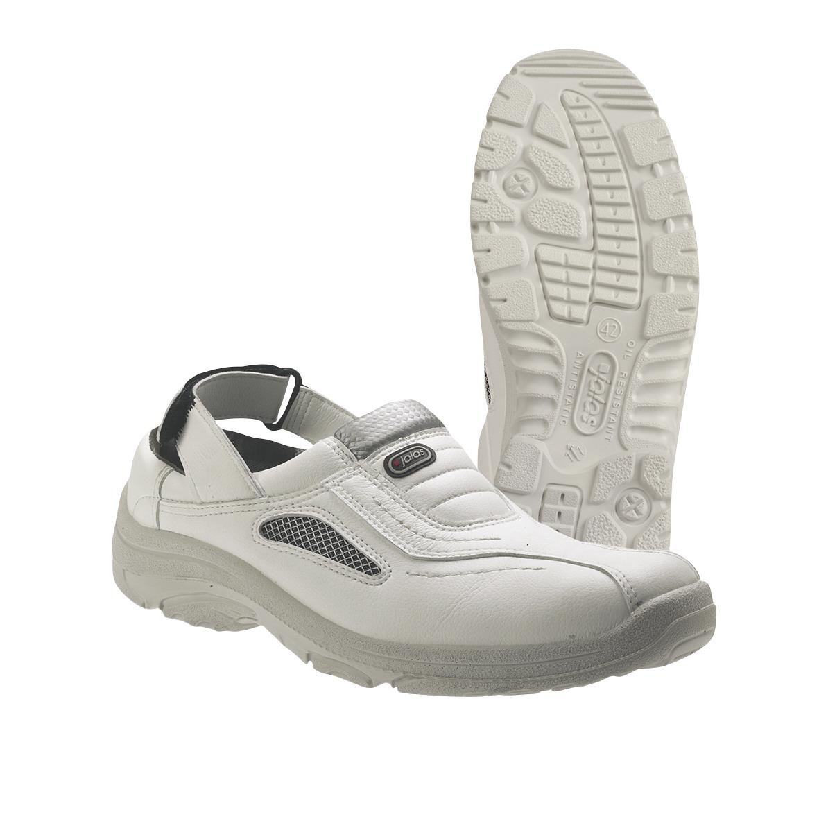 Vit skyddssandal Jalas 5012 i storlek 36 med slitstark sula och andningsfunktion