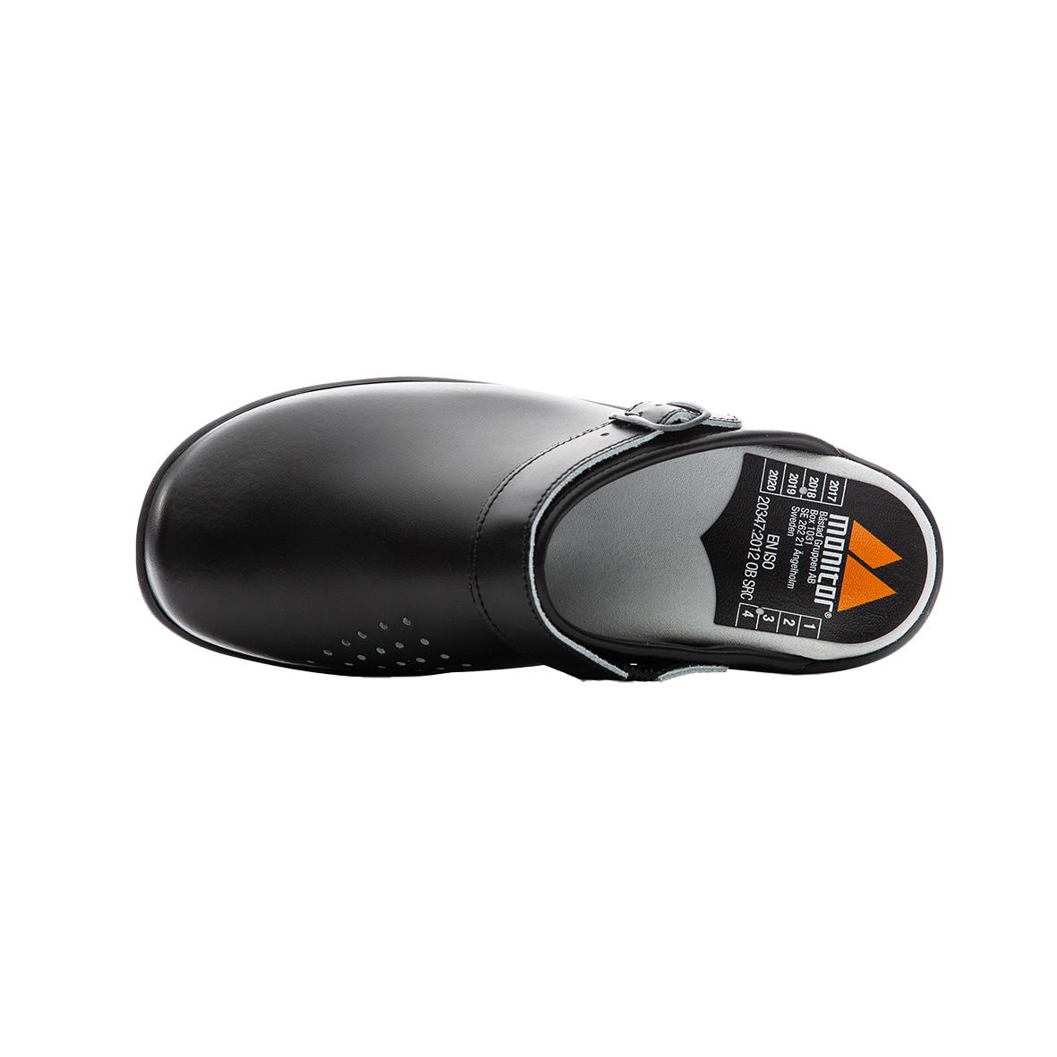 Svart Toffla Monitor Birka Hälrem i storlek 36 sett ovanifrån