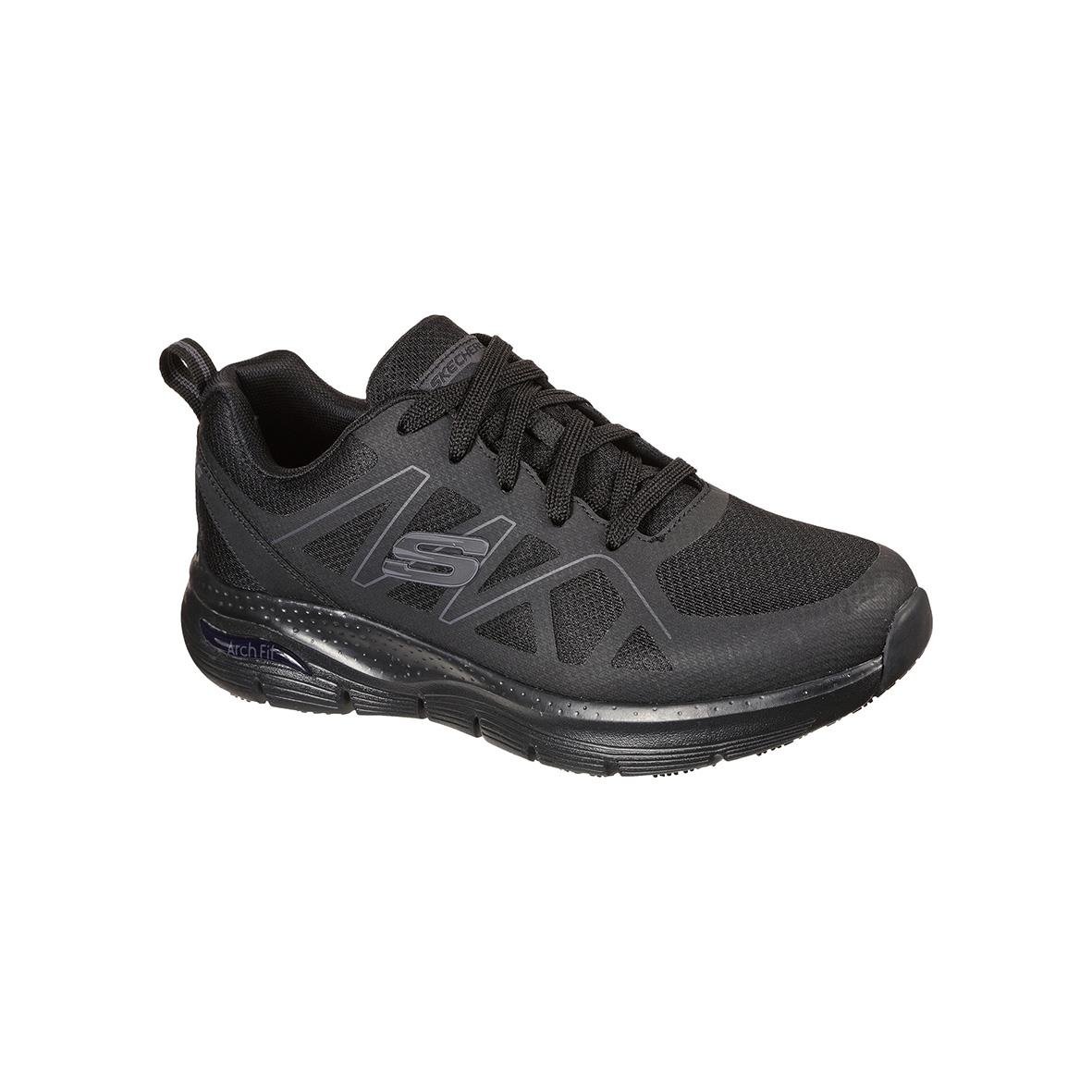 Svart Skechers Arch Fit Axtell Work arbetsko i sportig design