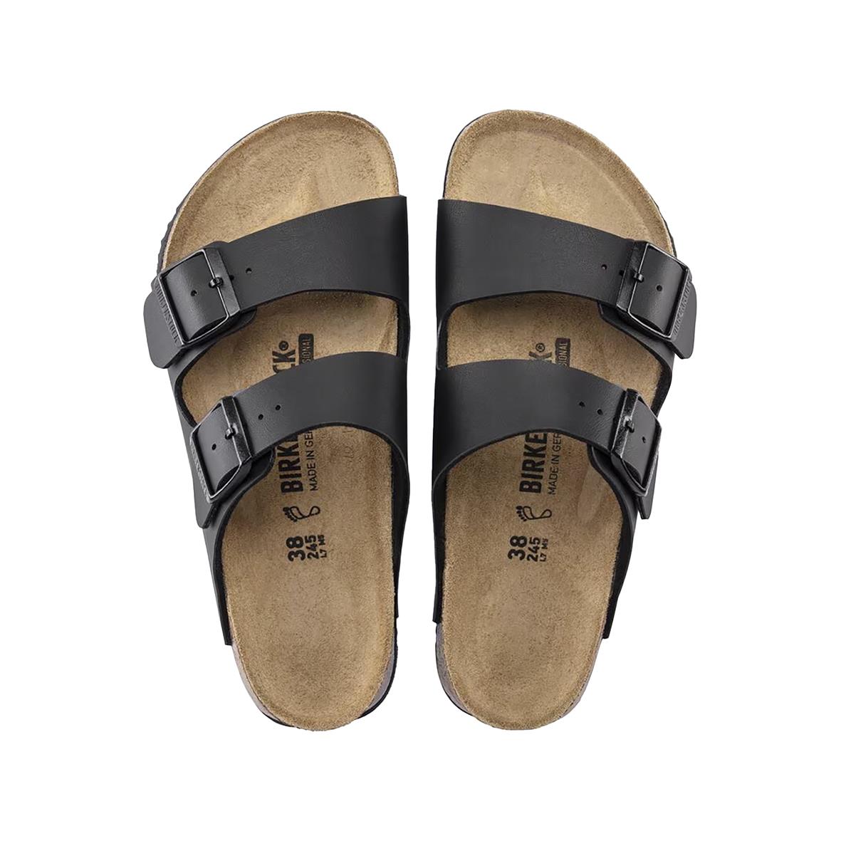 Svarta Birkenstock Arizona SL sandaler med två justerbara remmar i storlek 40