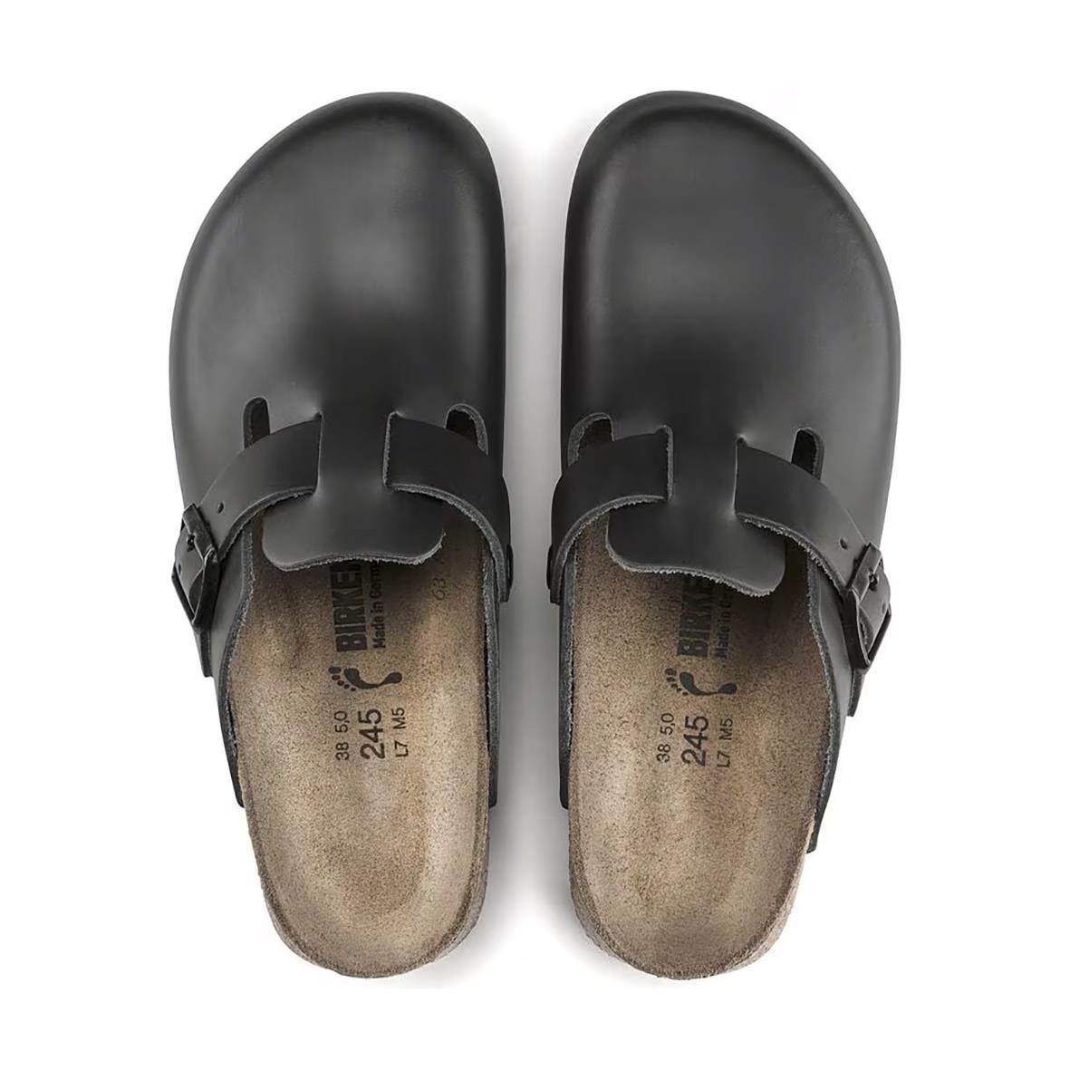 Svarta Birkenstock Boston SL små sandaler i storlek 41